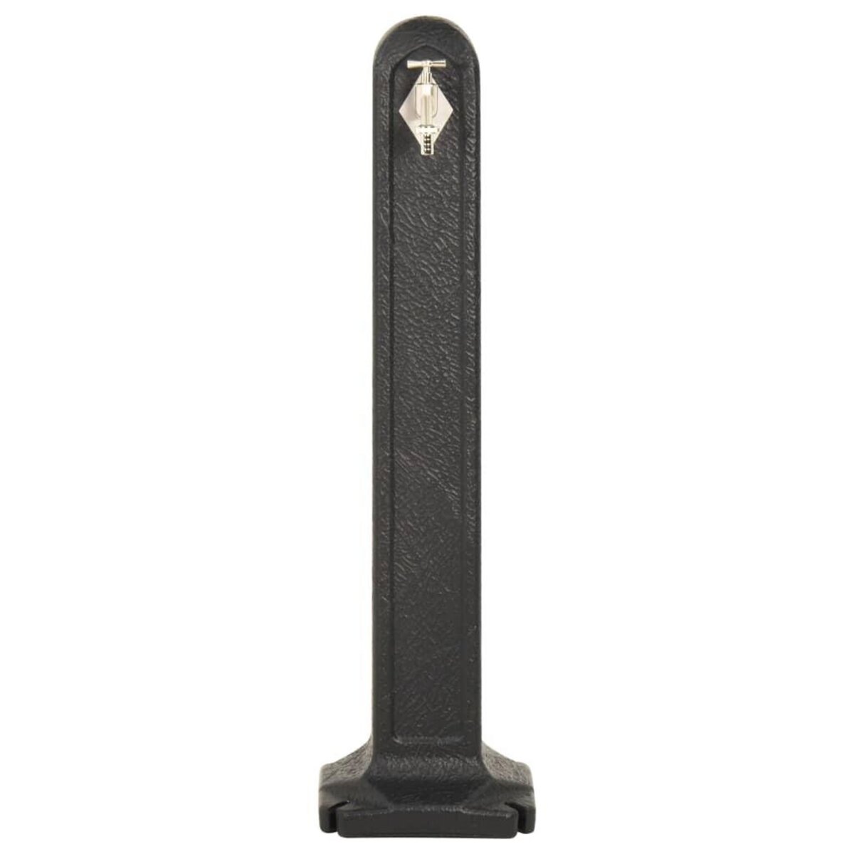 VIDAXL Reservoir de jardin avec robinet Anthracite Aspect de pierre