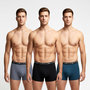 Voir la diapositive 2 : DIM Lot de 3 boxers DIM en coton stretch