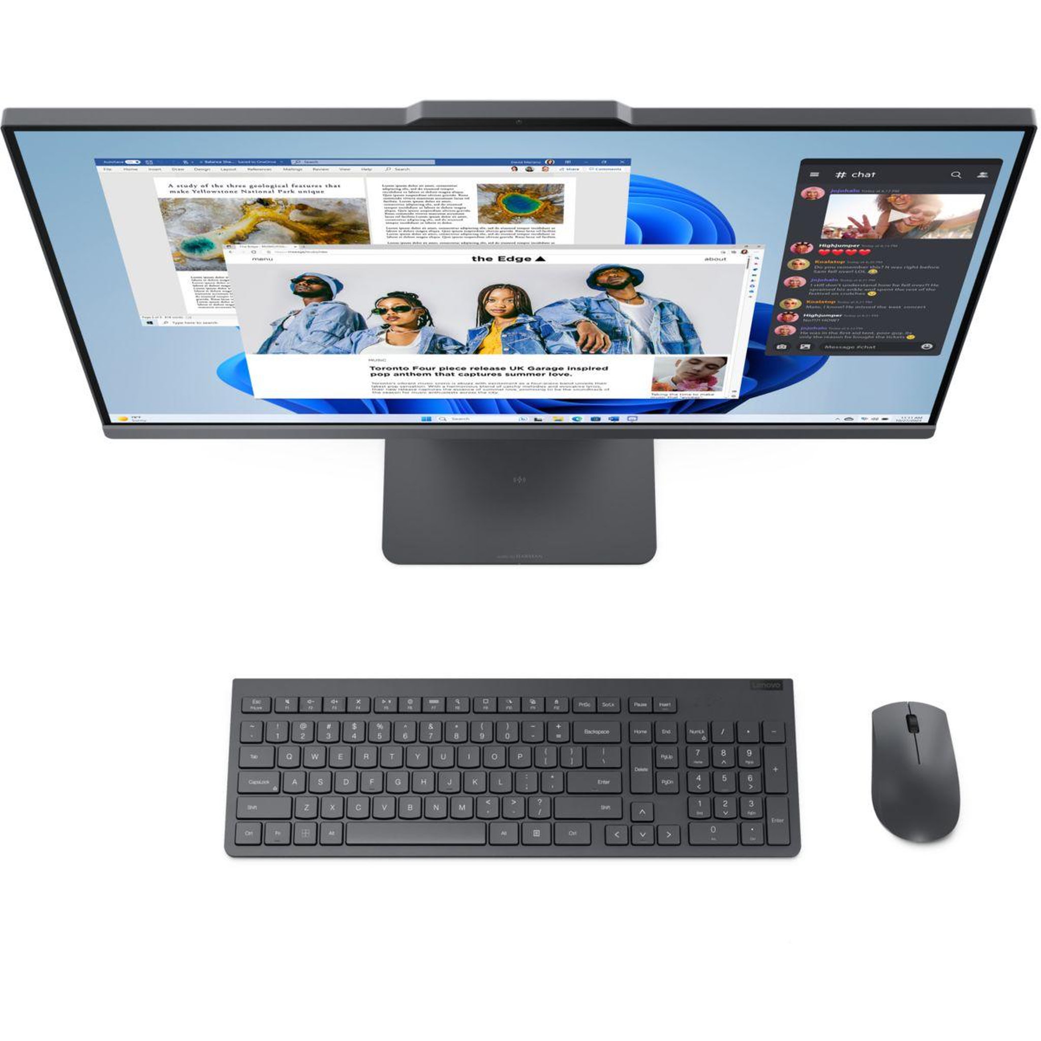 Voir la diapositive 4 : Lenovo Ordinateur tout-en-un ideacentre aio 24arr9