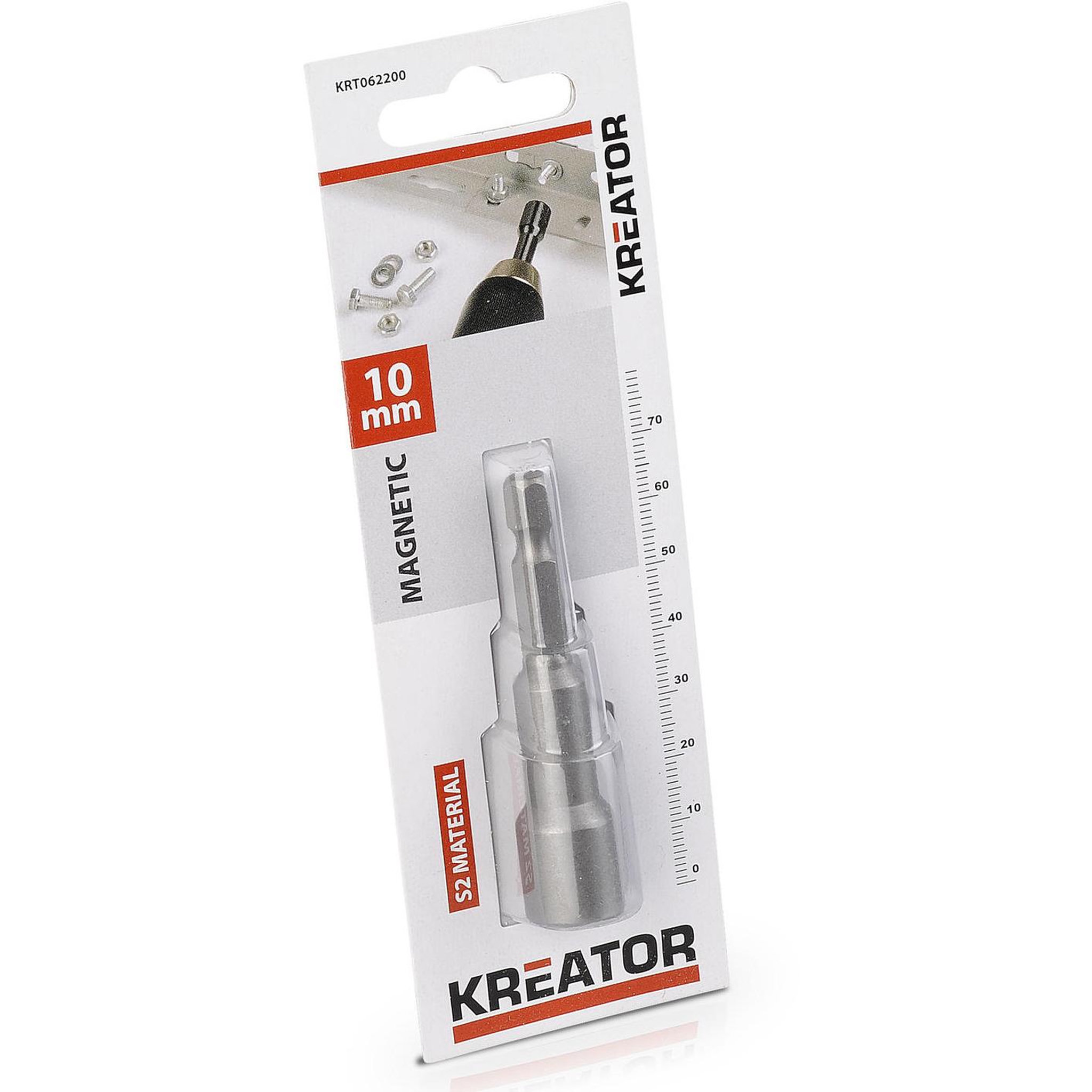 Voir la diapositive 2 : KREATOR Embout tête douille de vissage  10 mm