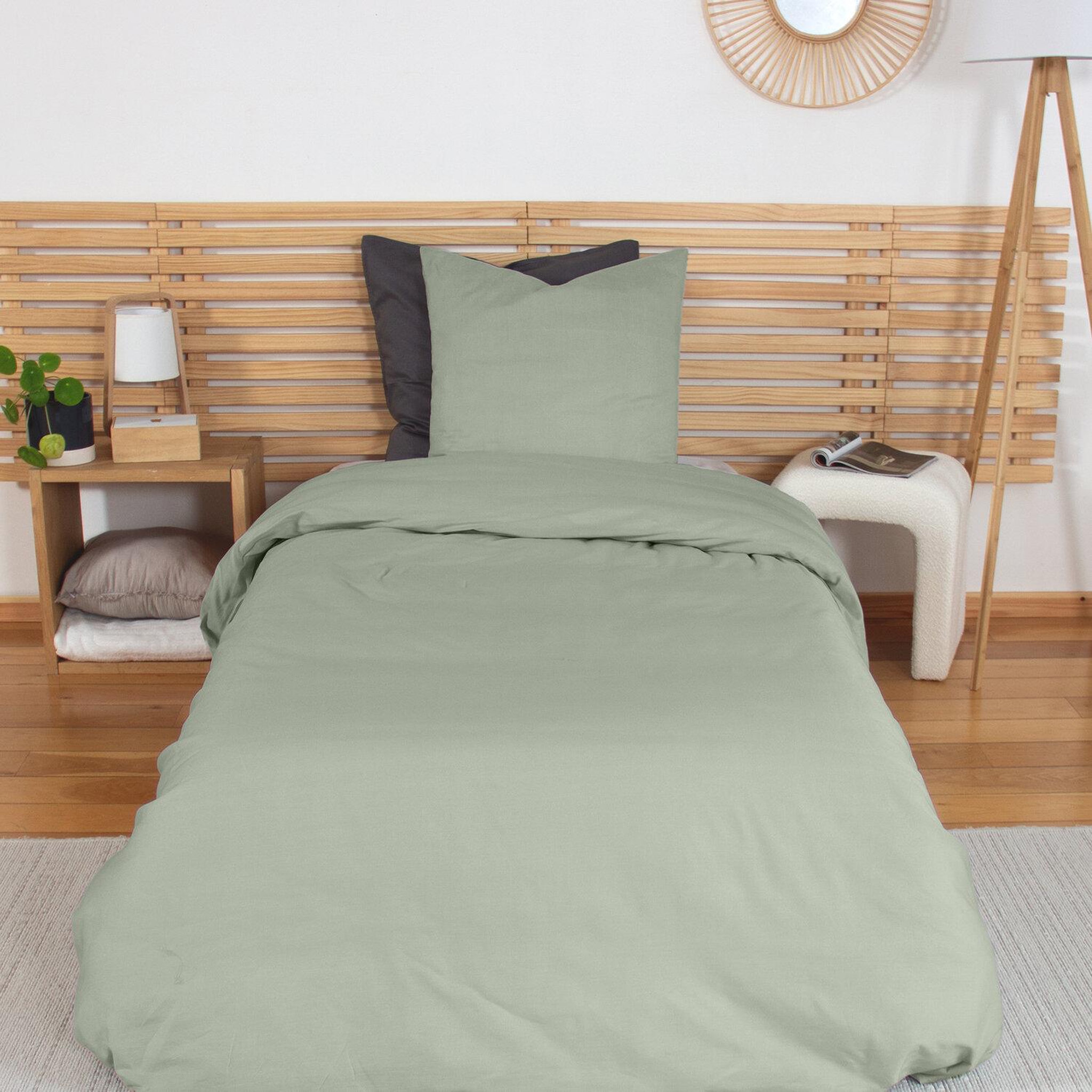 Voir la diapositive 1 : Home collection Parure de couette 100% percale de coton 65fils, mura