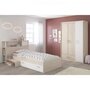 PARISOT PARISOT Chambre enfant complete - Tete de lit + lit + armoire - Style contemporain - Décor acacia clair et blanc - CHARLEMAGNE
