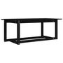 Voir la diapositive 2 : VIDAXL Table basse Noir 110x55x45 cm Bois massif de pin