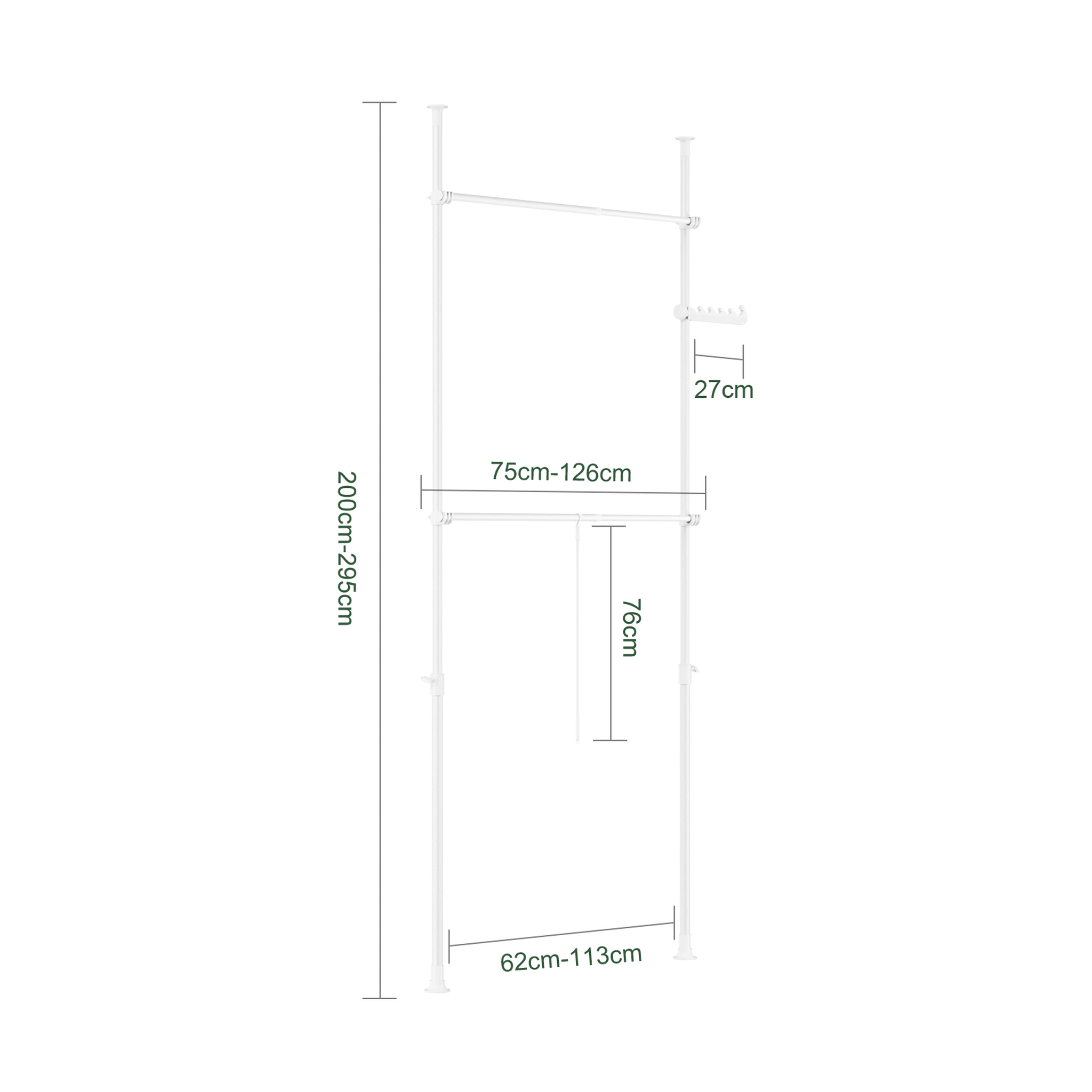 Voir la diapositive 3 : SOBUY SoBuy - Portemanteau Sur Pied réglable - Industriel - FRG109-II