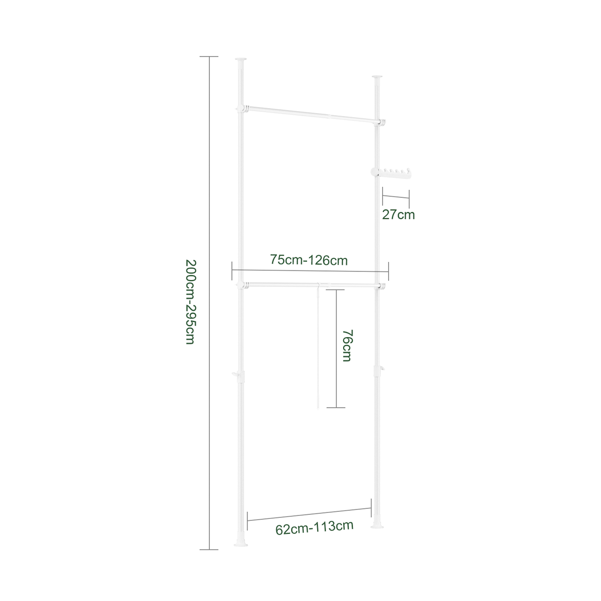 SOBUY SoBuy - Portemanteau Sur Pied réglable - Industriel - FRG109-II