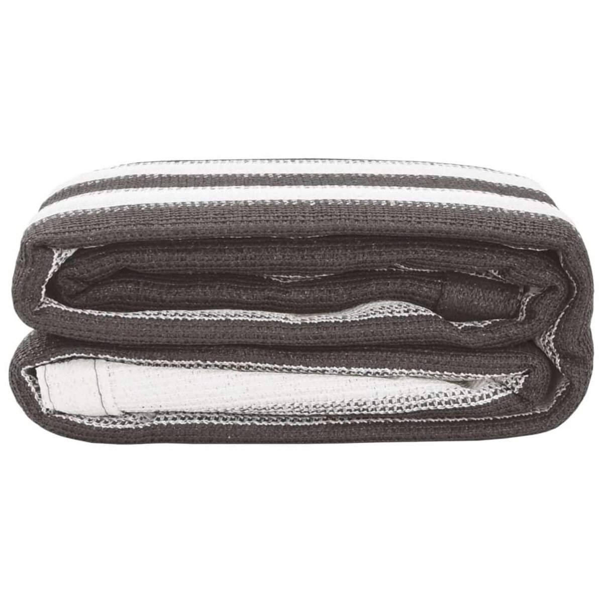 VIDAXL Tapis de tente 250x300 cm Anthracite et blanc