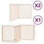 Voir la diapositive 2 : VIDAXL Barriere pour chien porte pliable 8 panneaux bois de peuplier