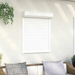 VIDAXL Volet roulant aluminium 80x100 cm blanc