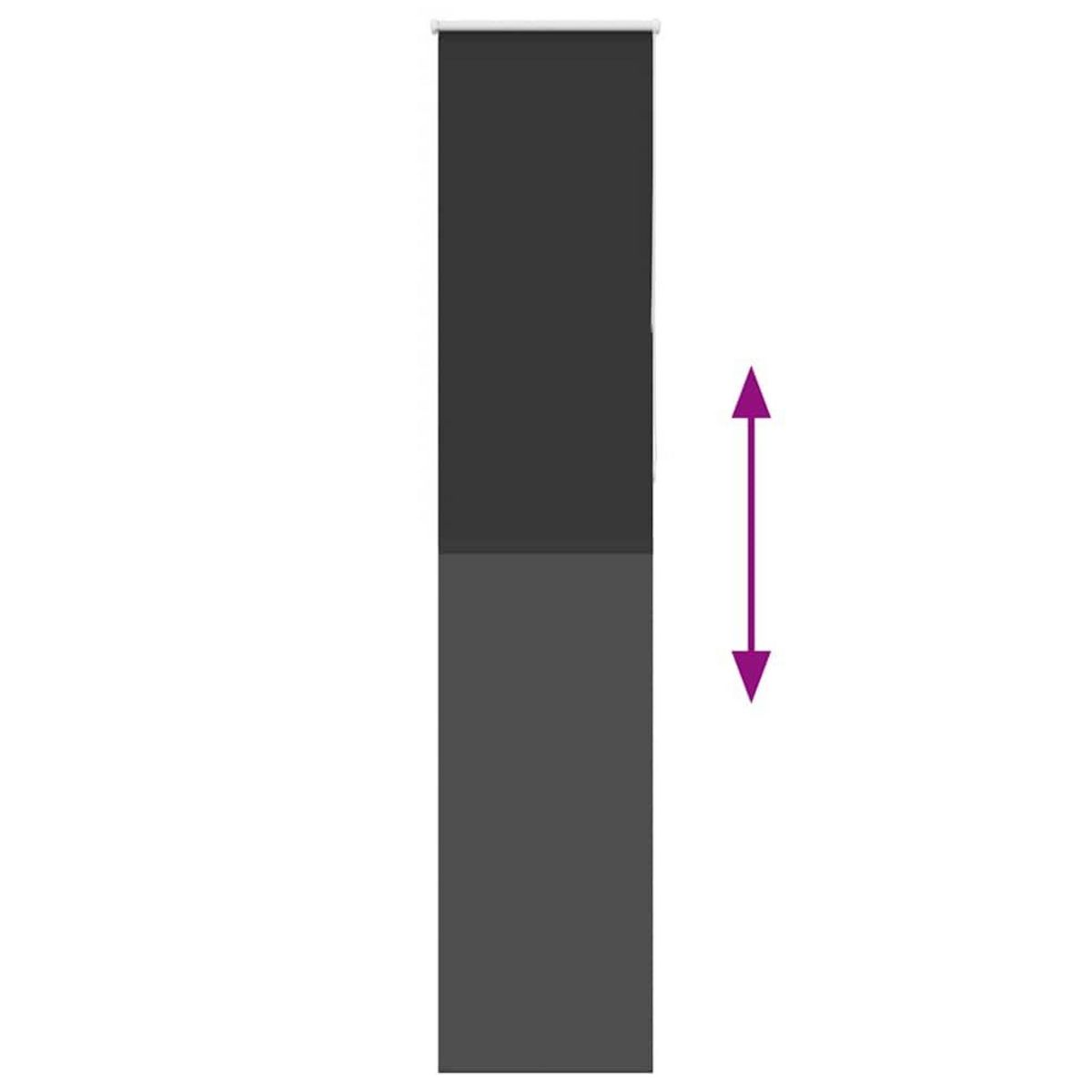 VIDAXL Store enrouleur occultant largeur du tissu 50,7 cm polyester