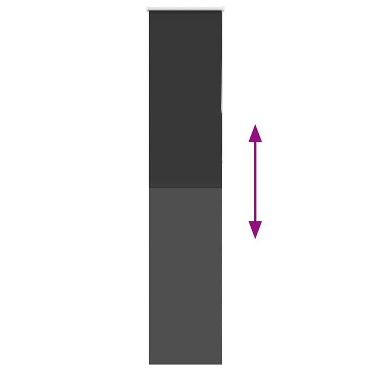 VIDAXL Store enrouleur occultant largeur du tissu 50,7 cm polyester