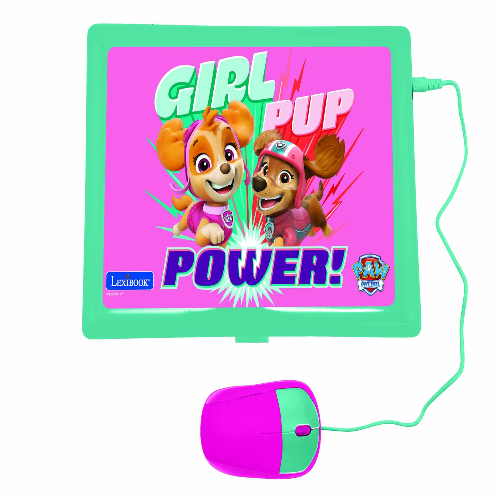Voir la diapositive 2 : Lexibook Ordinateur portable éducatif bilingue La Pat Patrouille Girly (FR/EN)