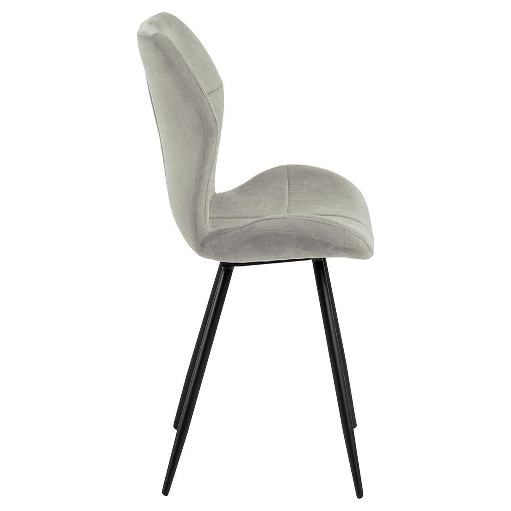 Voir la diapositive 5 : LISA DESIGN Manilla - lot de 2 chaises - en tissu microfibre - pieds en métal