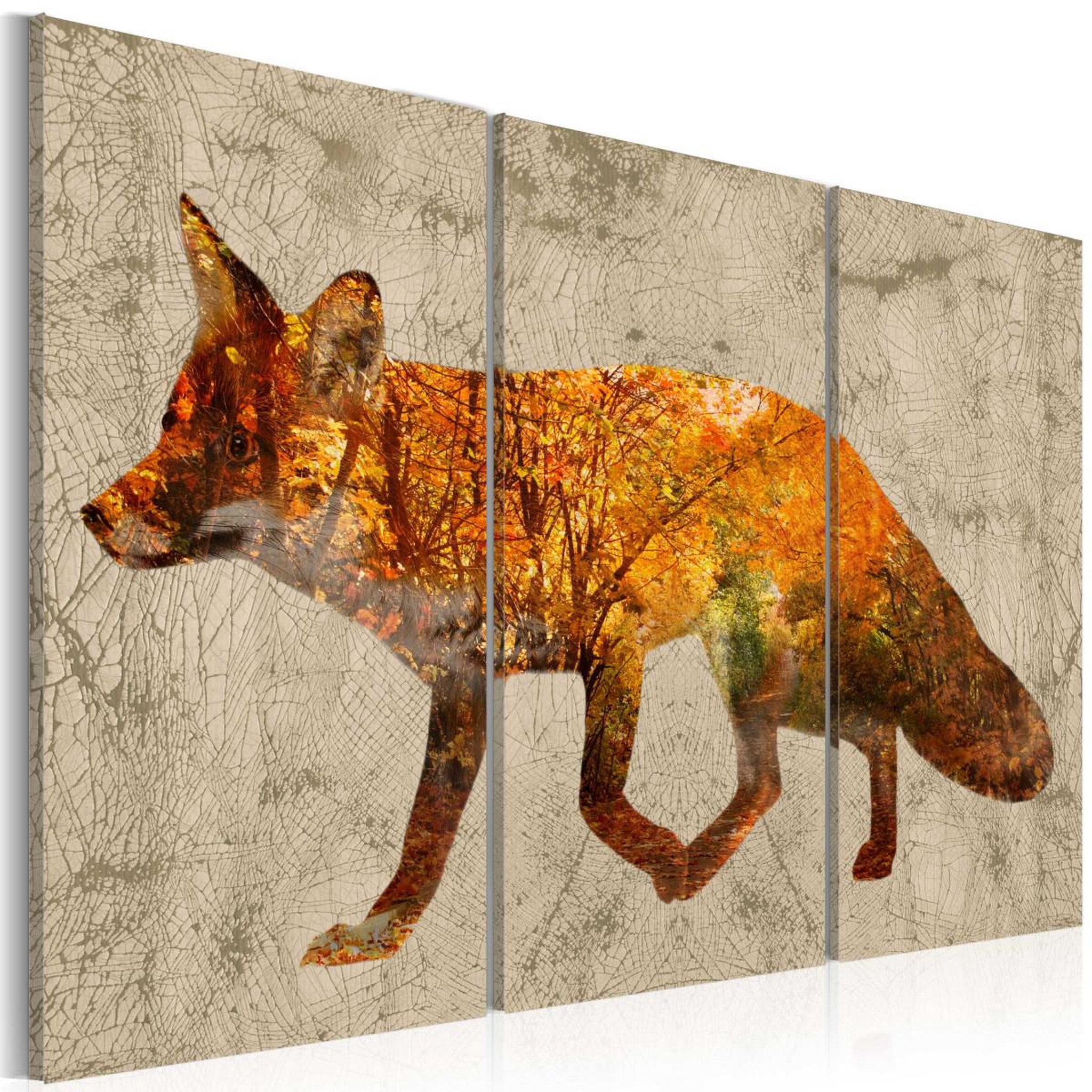 Voir la diapositive 1 : Paris Prix Tableau Imprimé  Fox in the Wood
