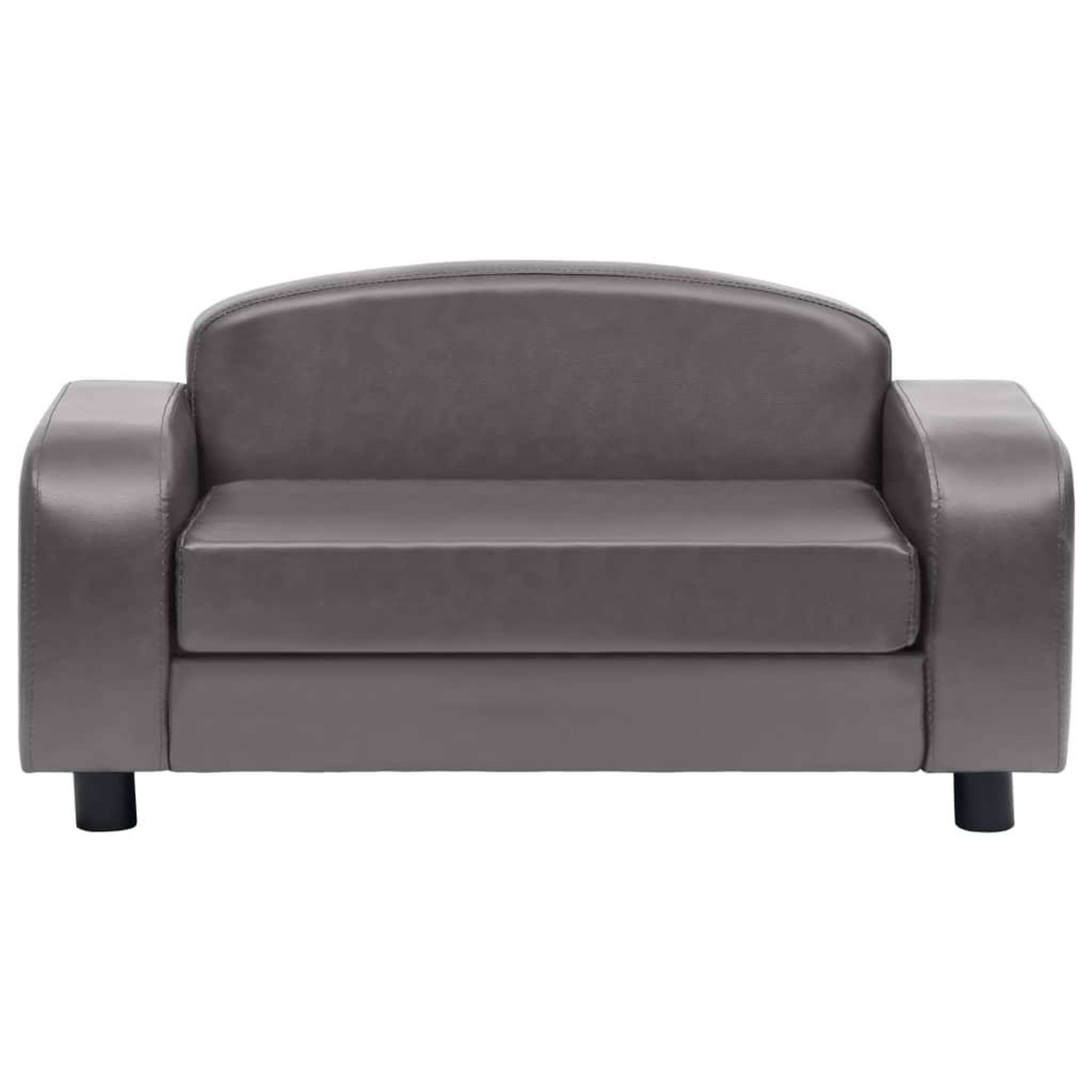 Voir la diapositive 3 : VIDAXL Canape pour chien Gris 80x50x40 cm Similicuir