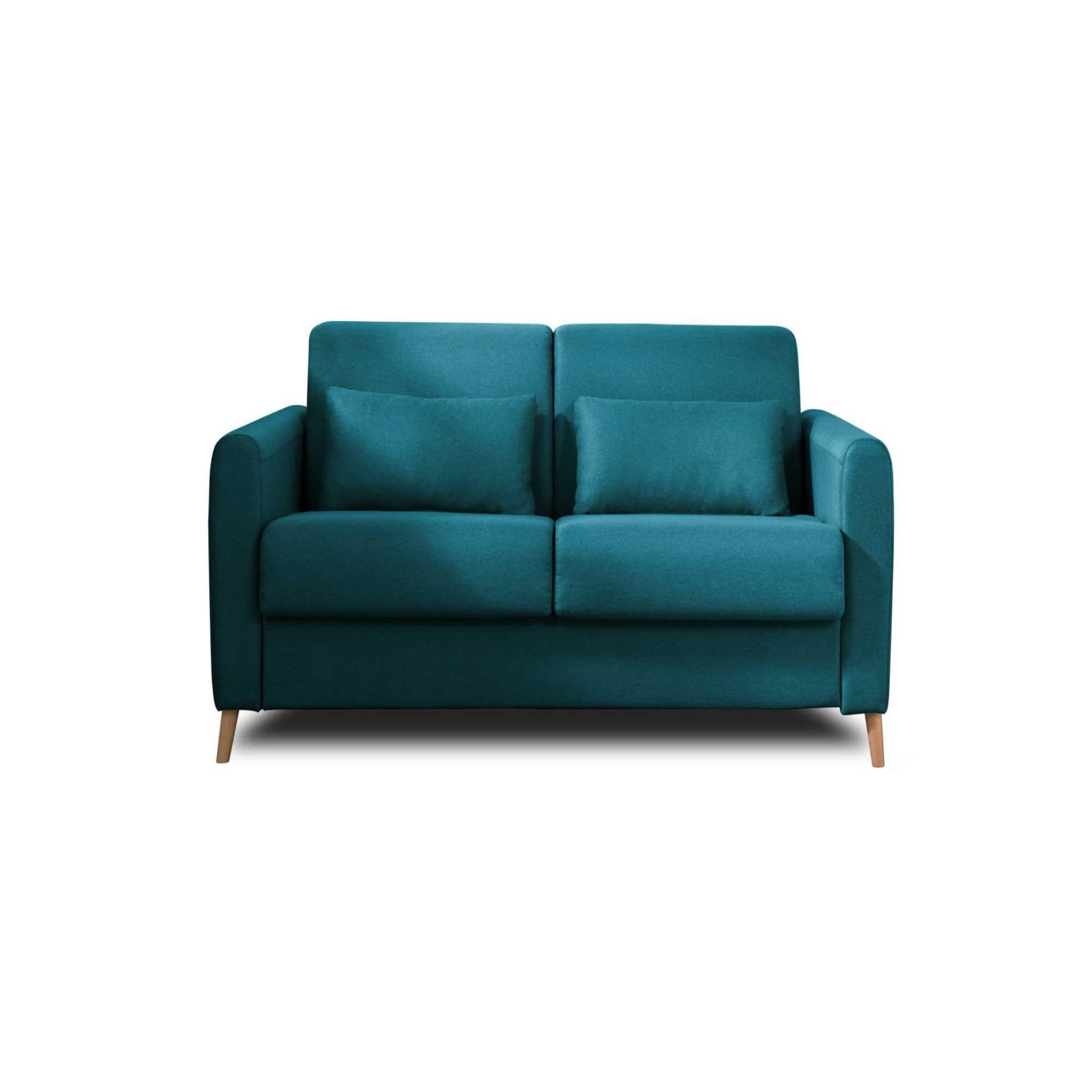 Voir la diapositive 6 : LISA DESIGN Timo - canapé 3 places convertible express couchage quotidien 140 cm matelas 12 cm en tissu