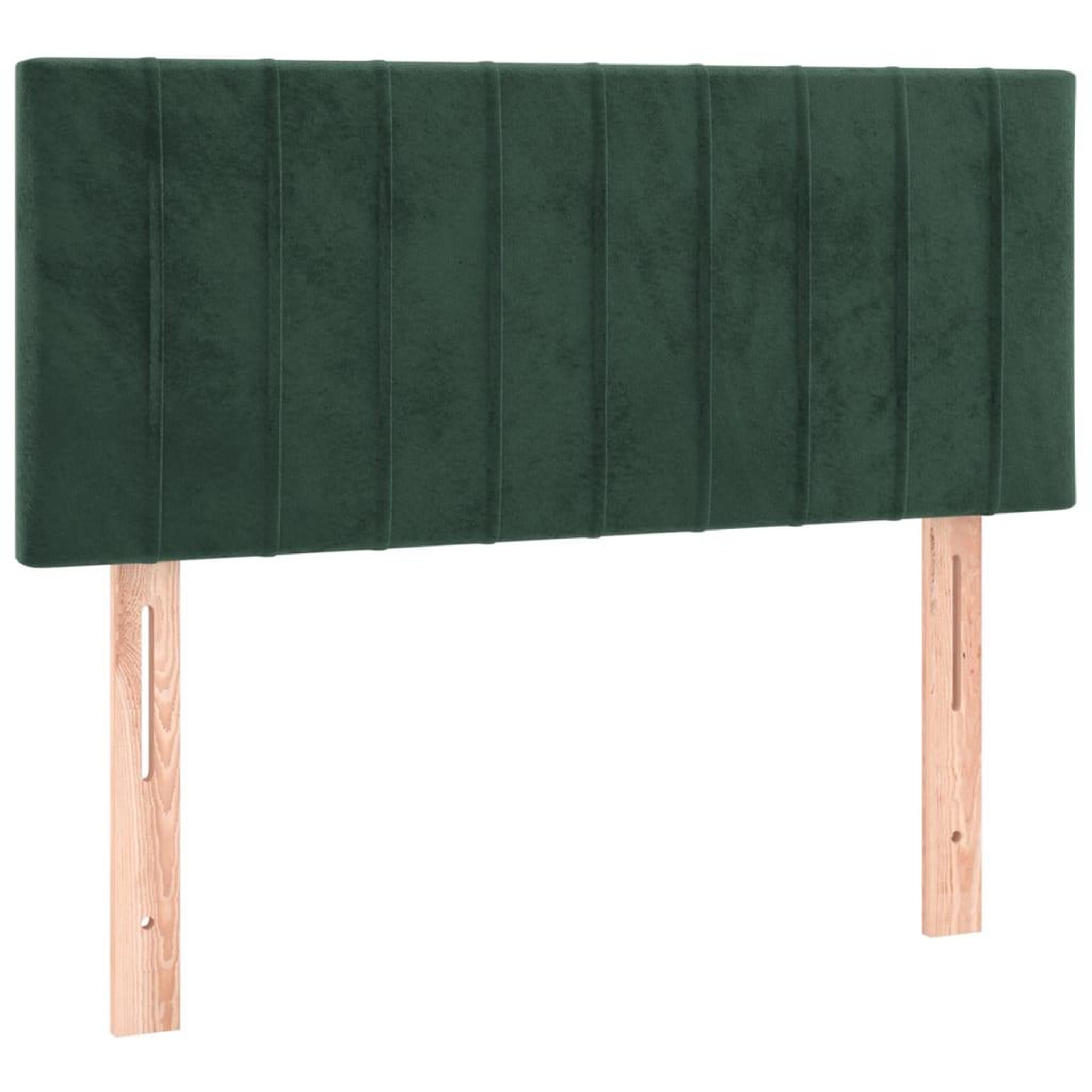 Voir la diapositive 4 : VIDAXL Tete de lit a LED Vert fonce 80x5x78/88 cm Velours