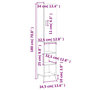 Voir la diapositive 6 : VIDAXL Buffet haut Gris beton 34,5x34x180 cm Bois d'ingenierie