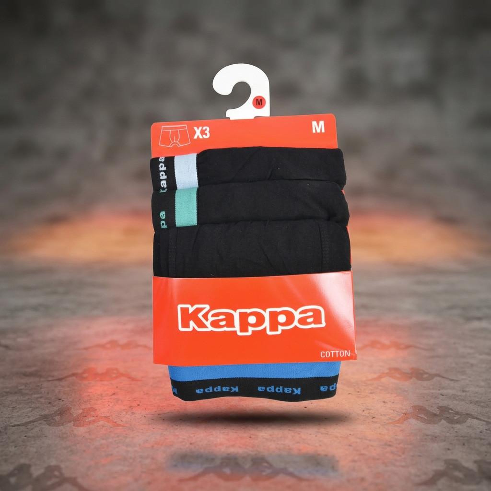 Voir la diapositive 4 : KAPPA KAPPA Boxers Homme Lot de 3, Coton, Ceinture Élastique Siglée Kappa