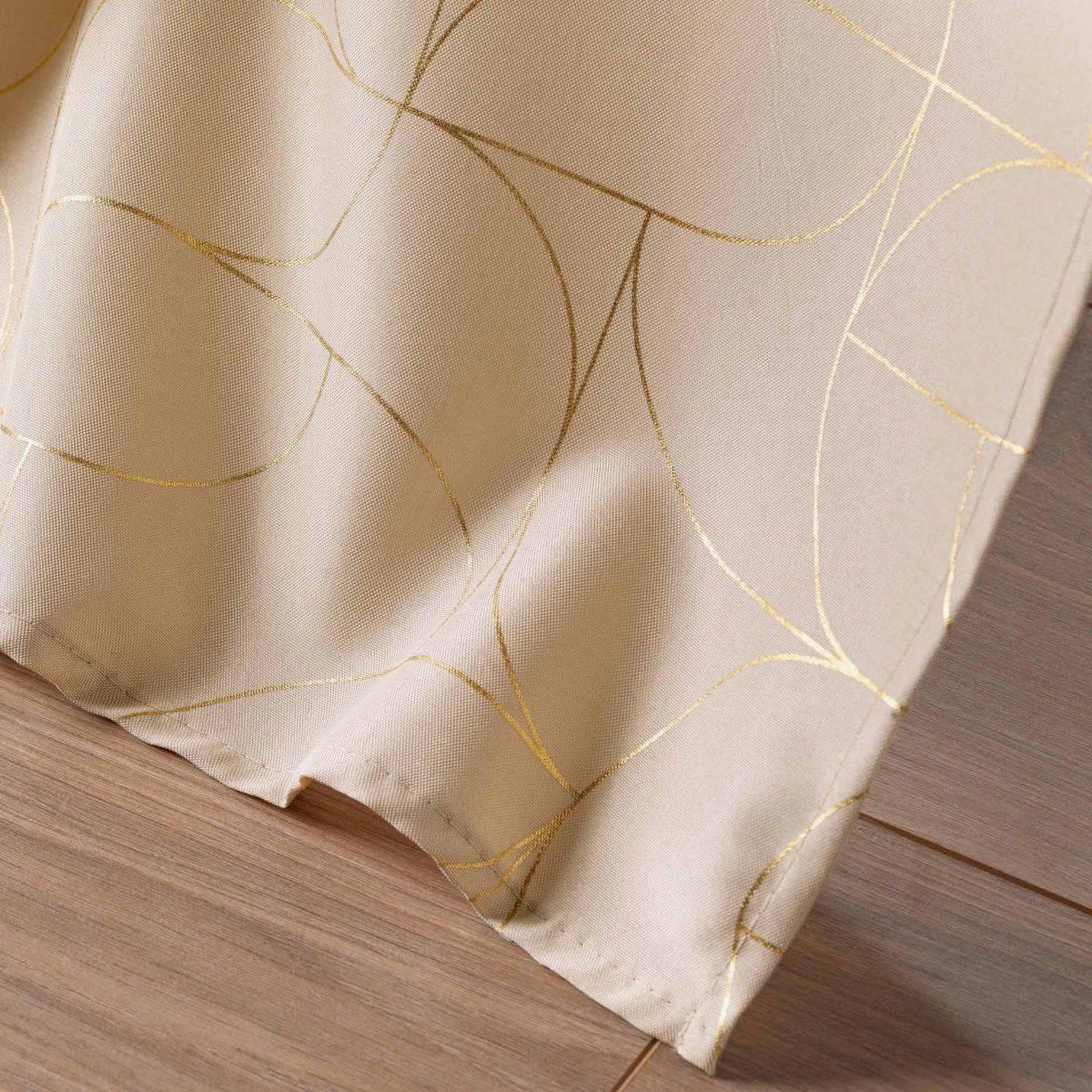 Voir la diapositive 4 : Douceur d'Intérieur Rideau à œillets  louxor  140x260cm beige