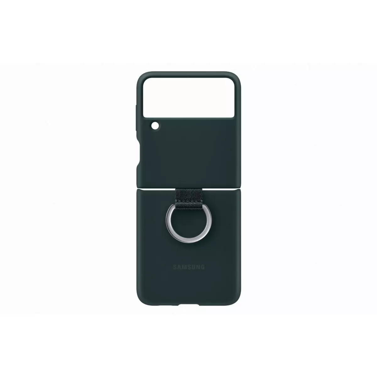 Samsung Coque Z Flip 3 Silicone anneau vert