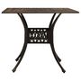 Voir la diapositive 2 : VIDAXL Table de jardin Bronze 90x90x73 cm Aluminium coule