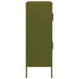 Voir la diapositive 4 : VIDAXL Armoire de rangement Vert olive 80x35x101,5 cm Acier