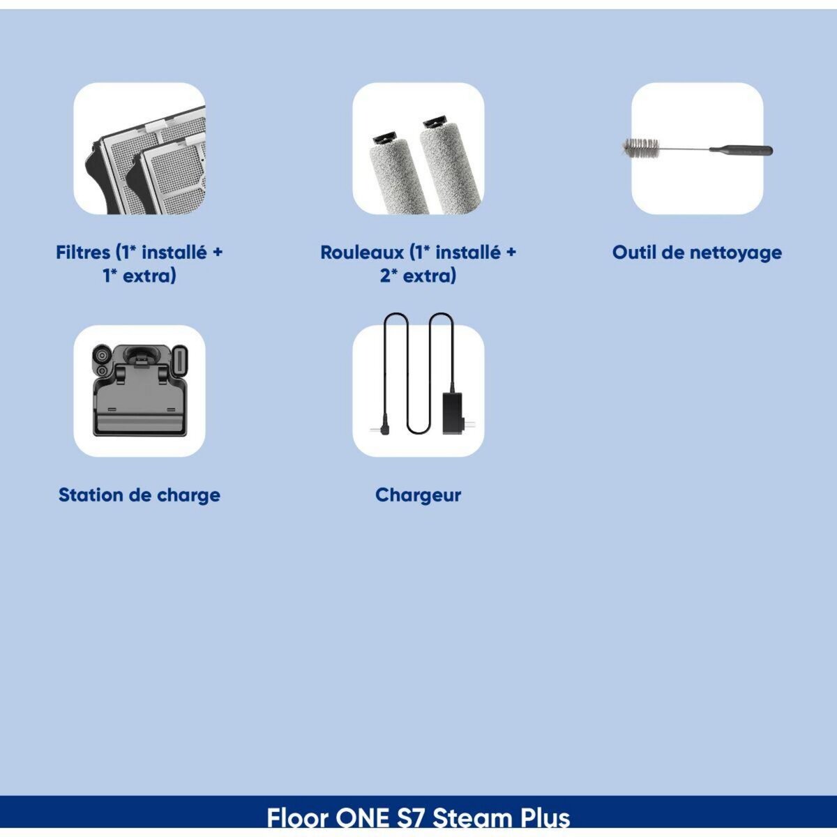 TINECO Aspirateur laveur S7 Steam Plus avec fonction vapeur