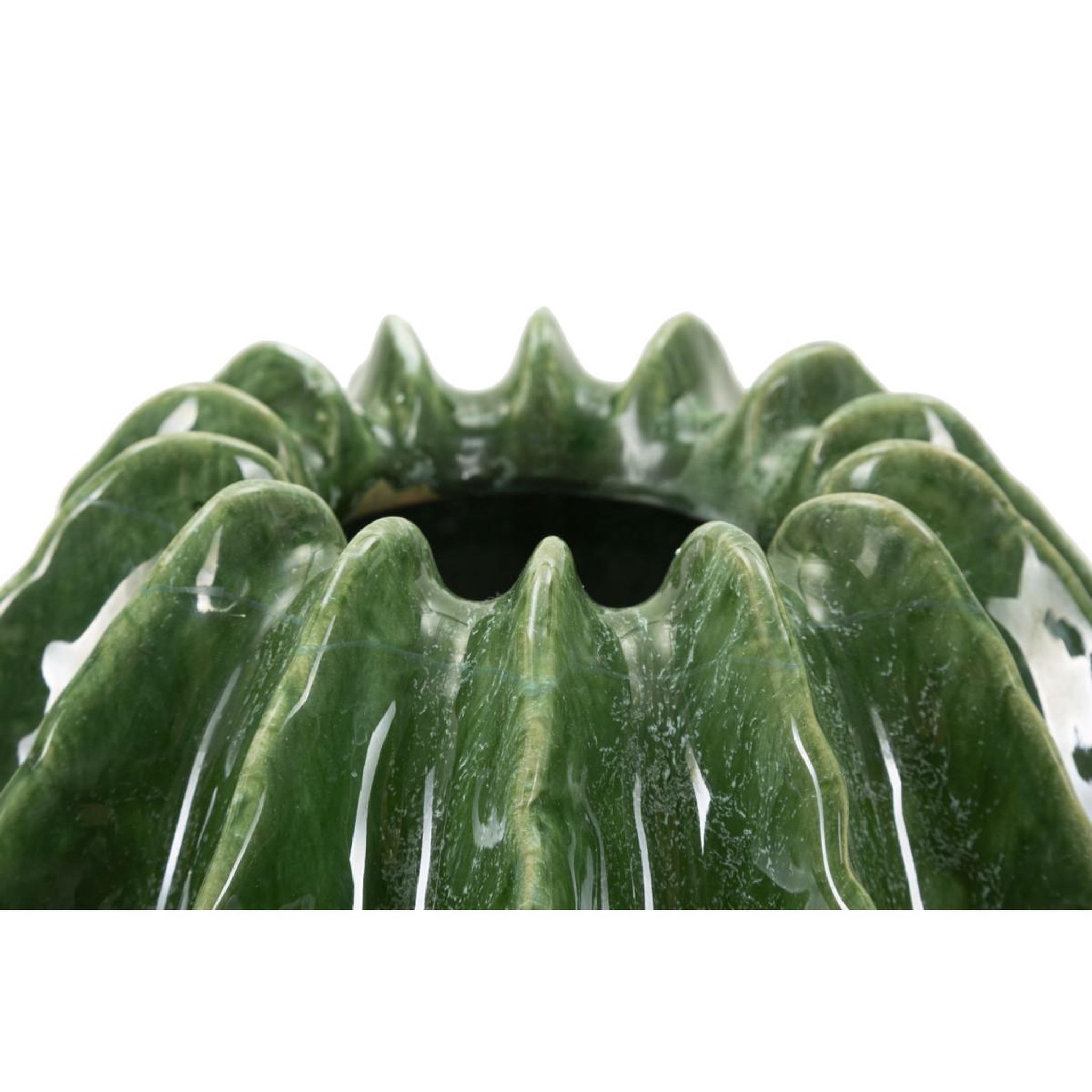 Voir la diapositive 3 : Paris Prix Vase déco en céramique  cactus  24cm vert