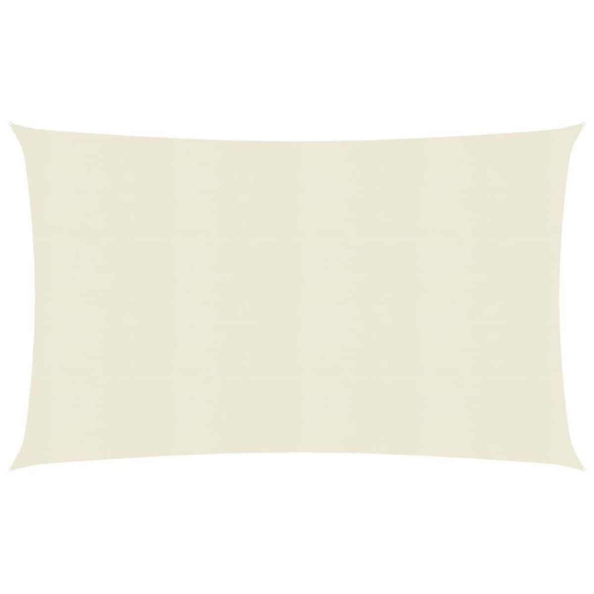 VIDAXL Voile d'ombrage 160 g/m^2 Creme 3,5x5 m PEHD