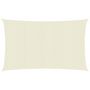 Voir la diapositive 2 : VIDAXL Voile d'ombrage 160 g/m^2 Creme 3,5x5 m PEHD