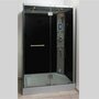 AQUA+ Cabine de douche hydromassante / hammam rectangulaire Fiza - 80x120 cm