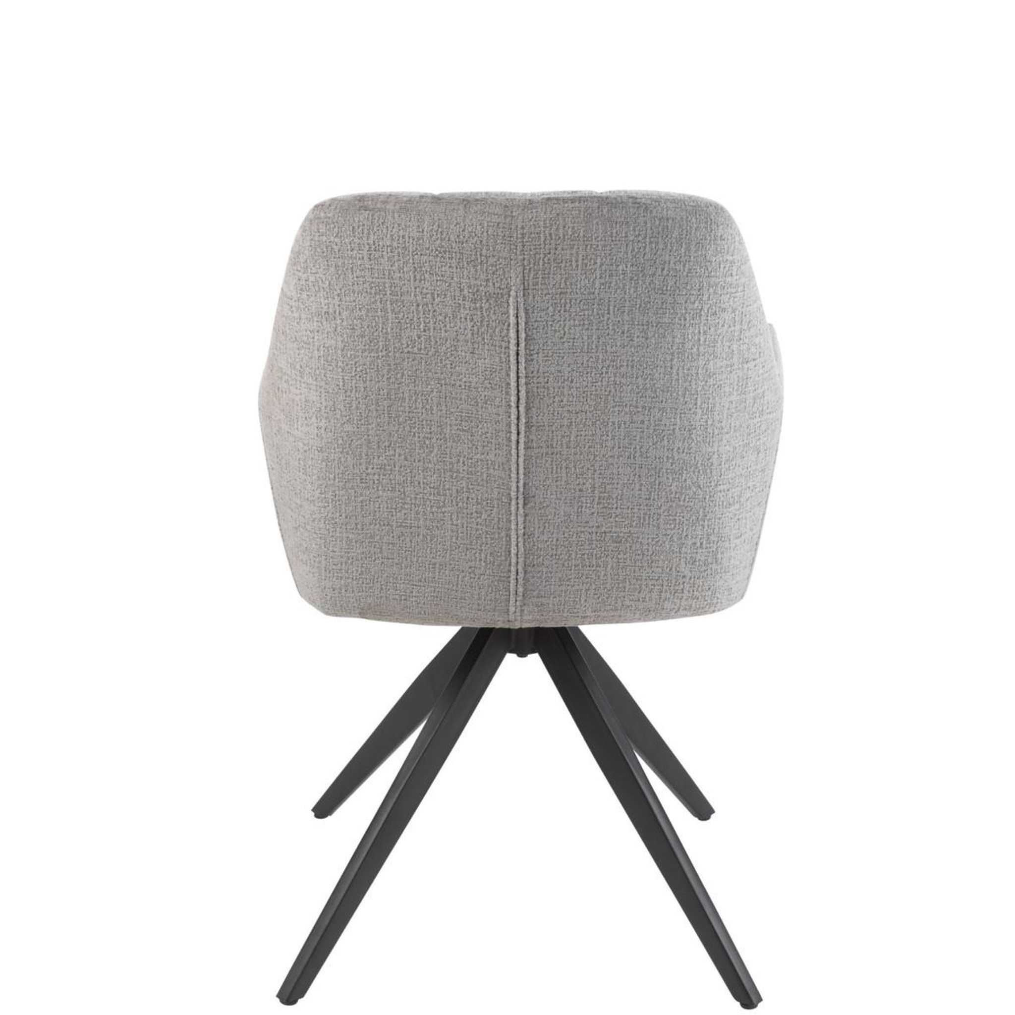 Voir la diapositive 4 : J-LINE Chaise design pivotante  louna  84cm gris