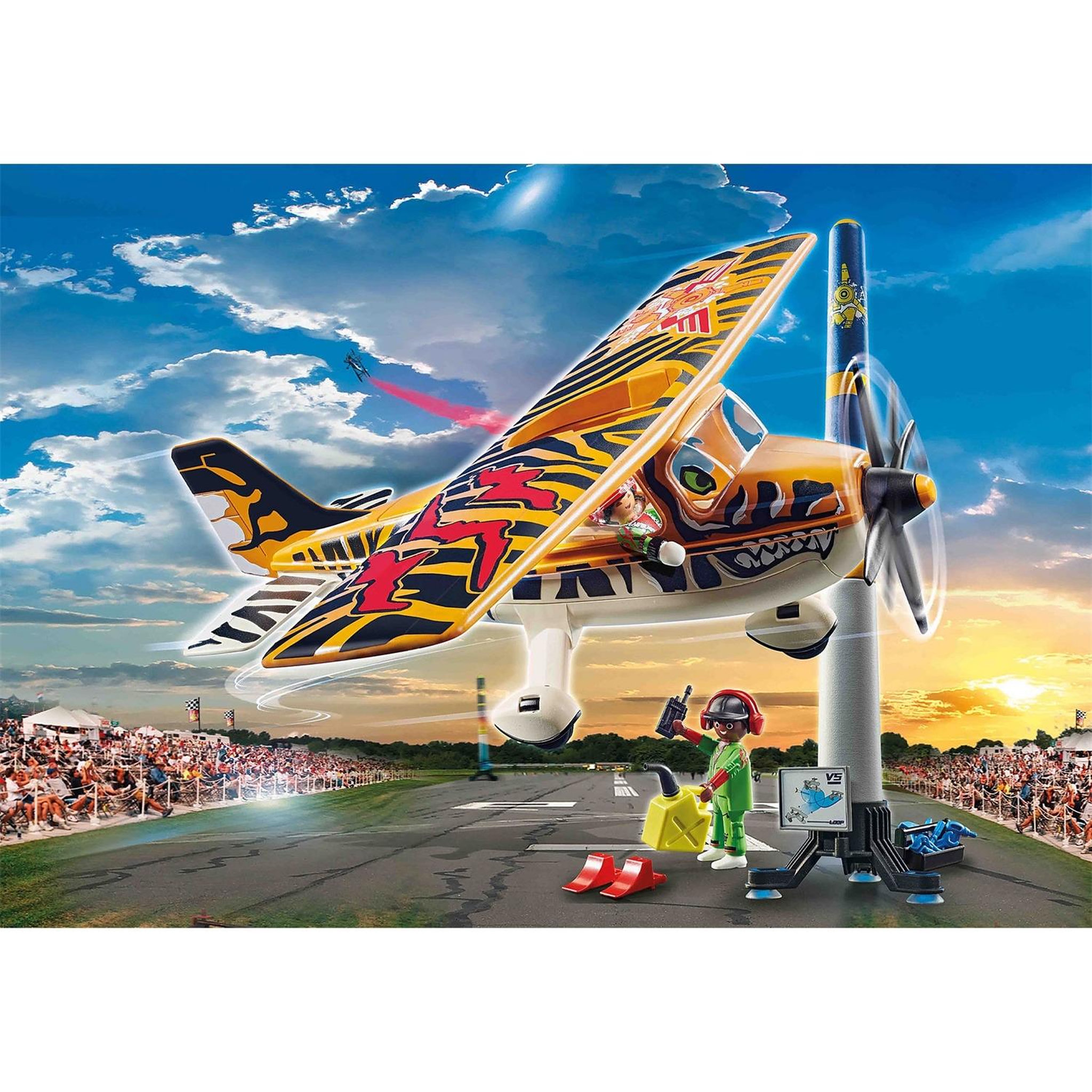 Voir la diapositive 2 : PLAYMOBIL Air Stuntshow Avion à hélice Tigre