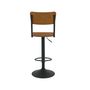 Voir la diapositive 3 : Rendez vous déco Lot de 2 chaises de bar réglables 60/80 cm en bois noir - Clem