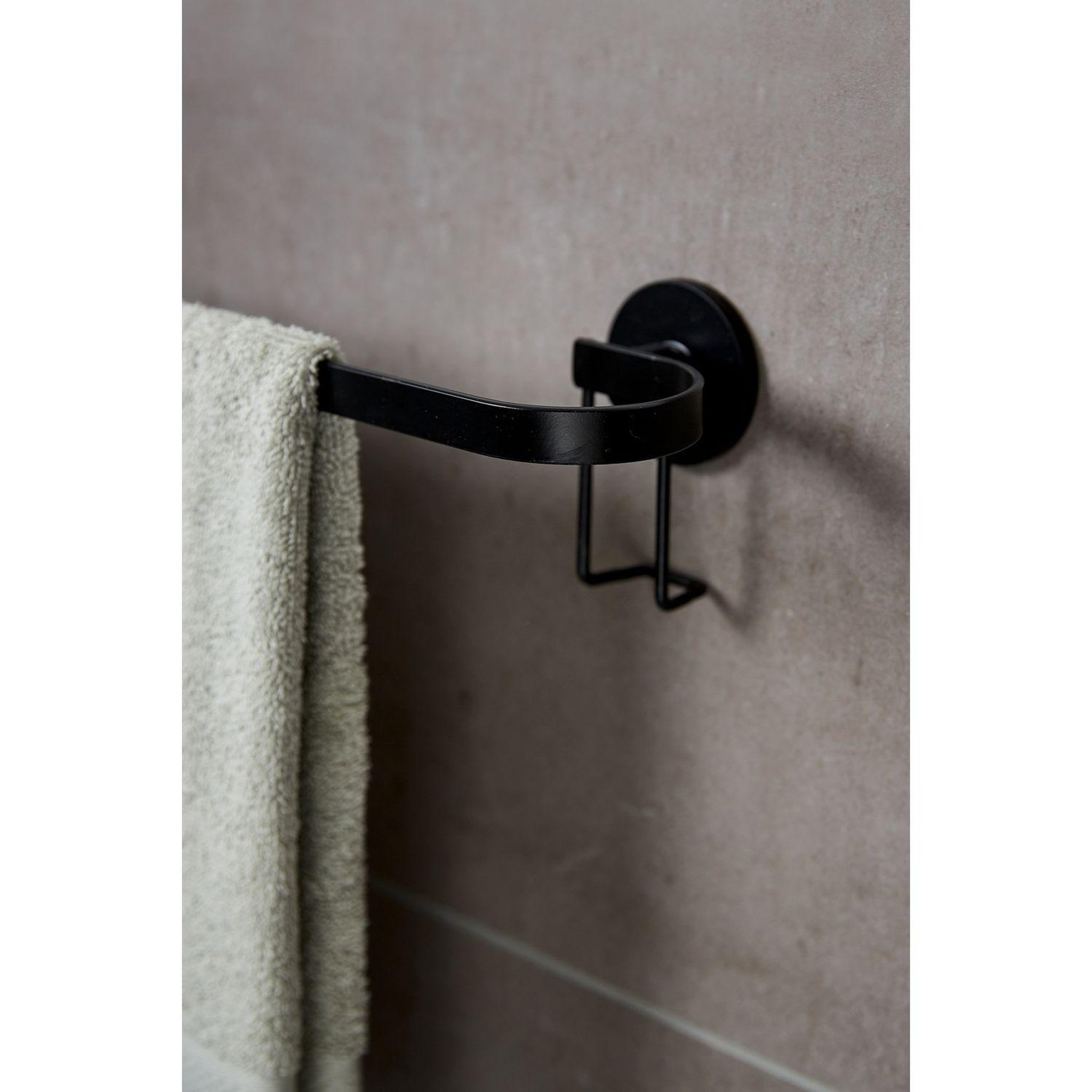 Voir la diapositive 5 : Wenko Porte-serviettes mural indus classic - l. 45 cm - noir