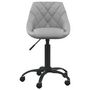 Voir la diapositive 2 : VIDAXL Chaise de bureau Gris clair Velours
