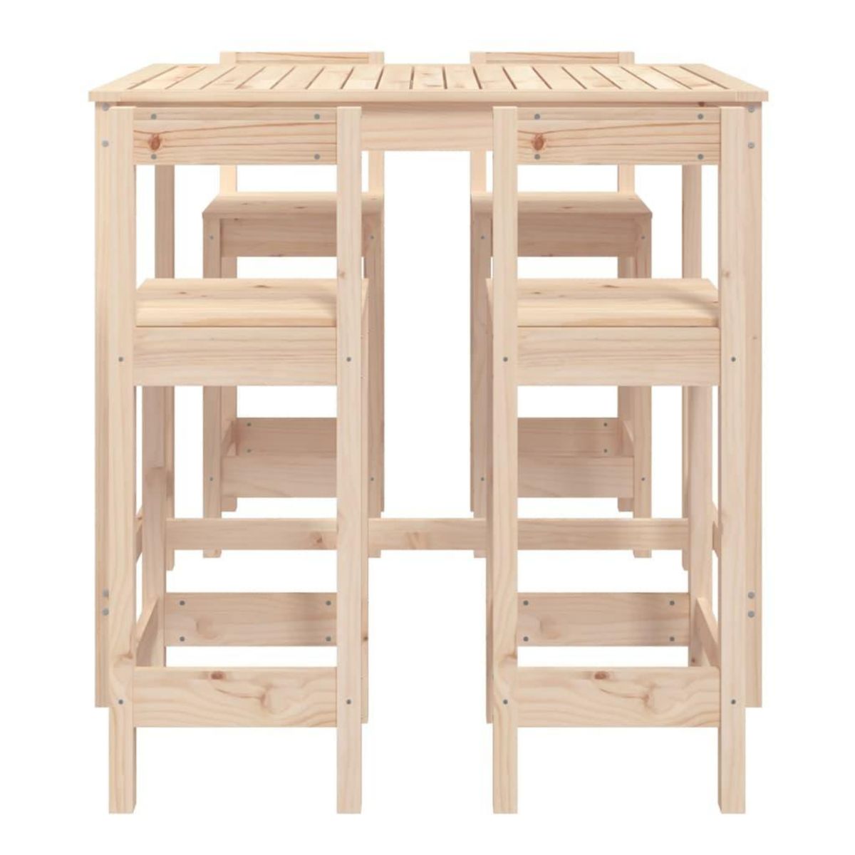 VIDAXL Ensemble de bar de jardin 5 pcs bois de pin massif