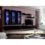 Voir la diapositive 4 : Paris Prix Meuble TV Mural Design  Fly III  320cm Noir