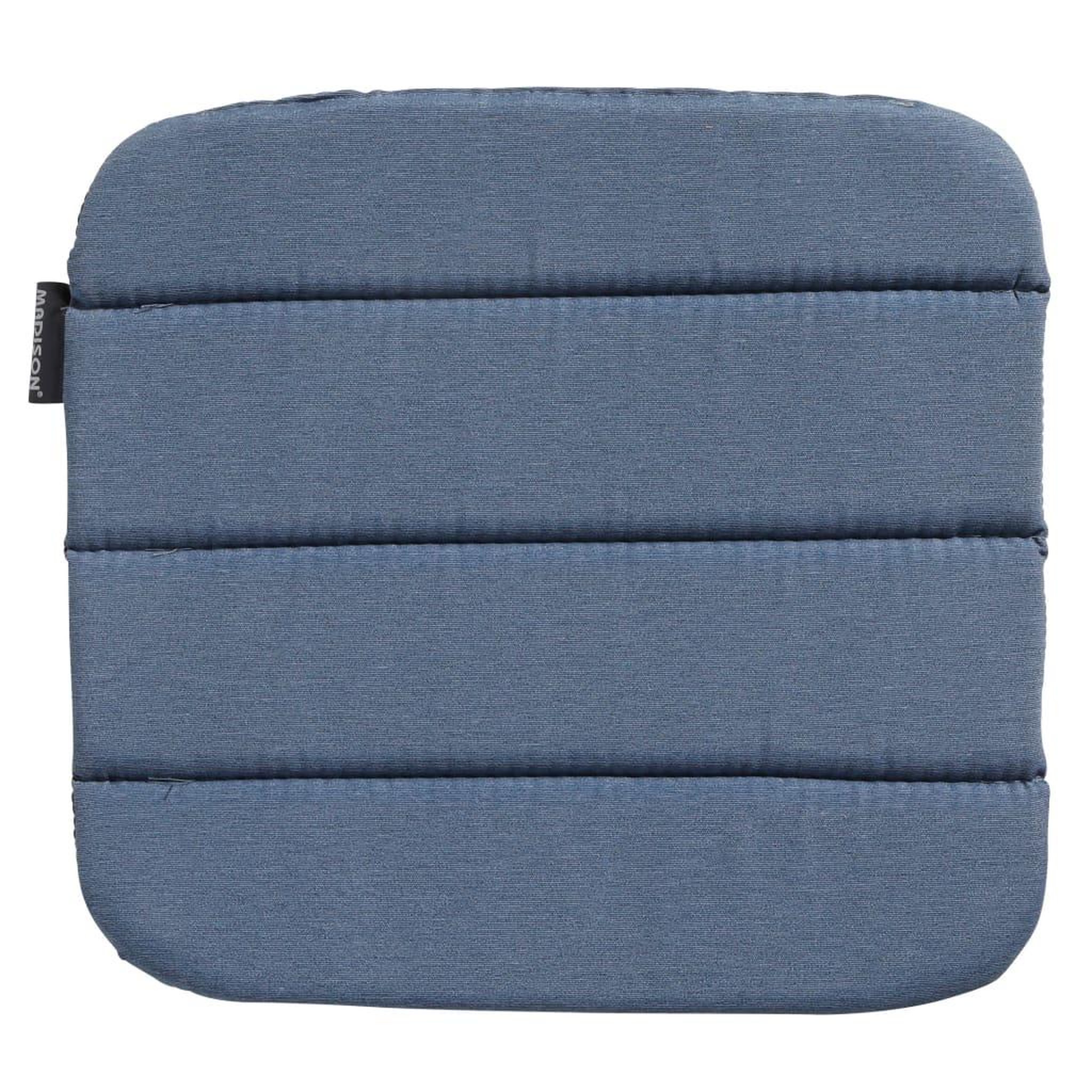 Voir la diapositive 2 : MADISON Madison Coussin de chaise de salle a manger Panama 40x40cm Bleu saphir
