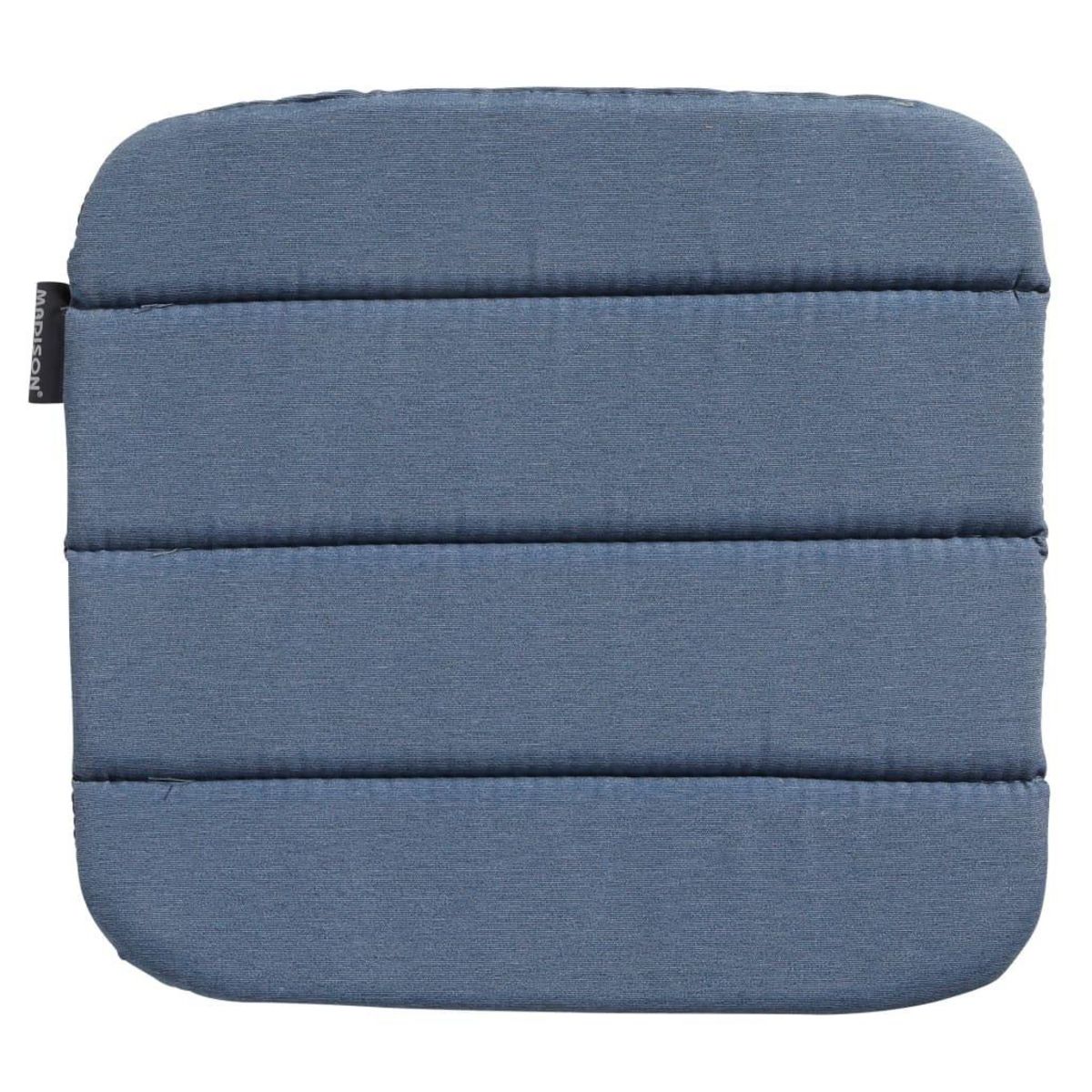 MADISON Madison Coussin de chaise de salle a manger Panama 40x40cm Bleu saphir