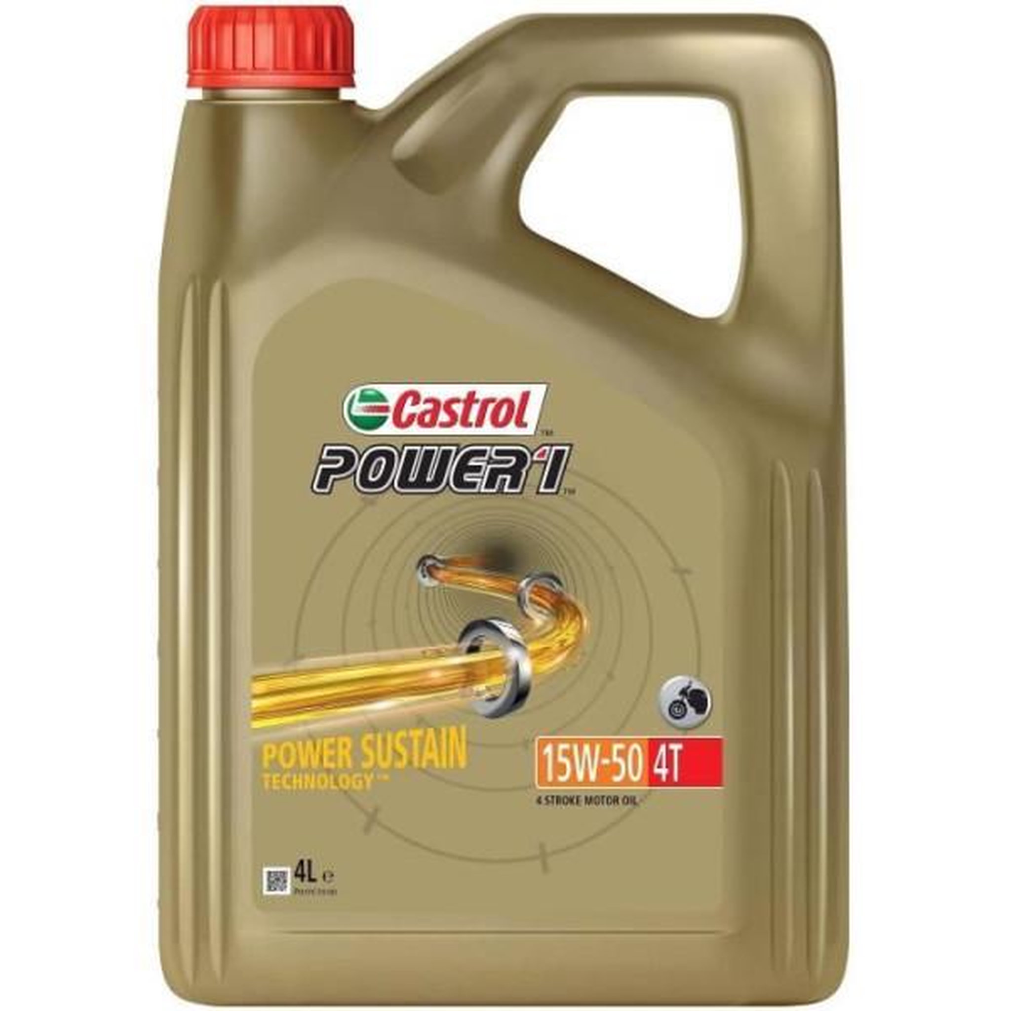 Voir la diapositive 3 : CASTROL Huile moteur - CASTROL - Power1 4T 15W-50 - 4L