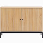 Voir la diapositive 1 : HOMIFAB Buffet 2 portes effet bois 110 cm - Talia