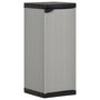 Voir la diapositive 1 : VIDAXL Armoire de rangement de jardin 1 etagere Gris/noir 35x40x85 cm