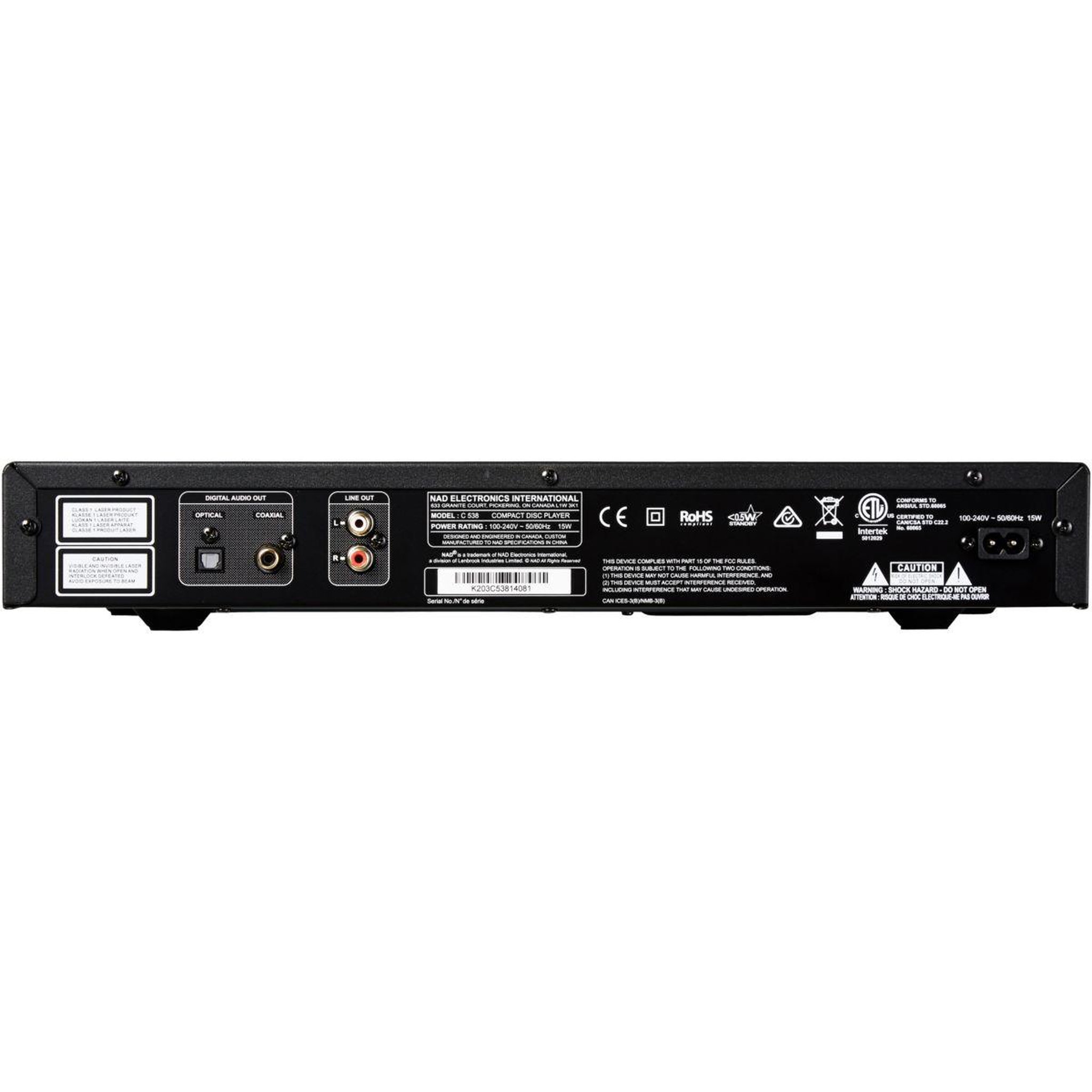 Voir la diapositive 4 : NAD Platine CD C538 graphite