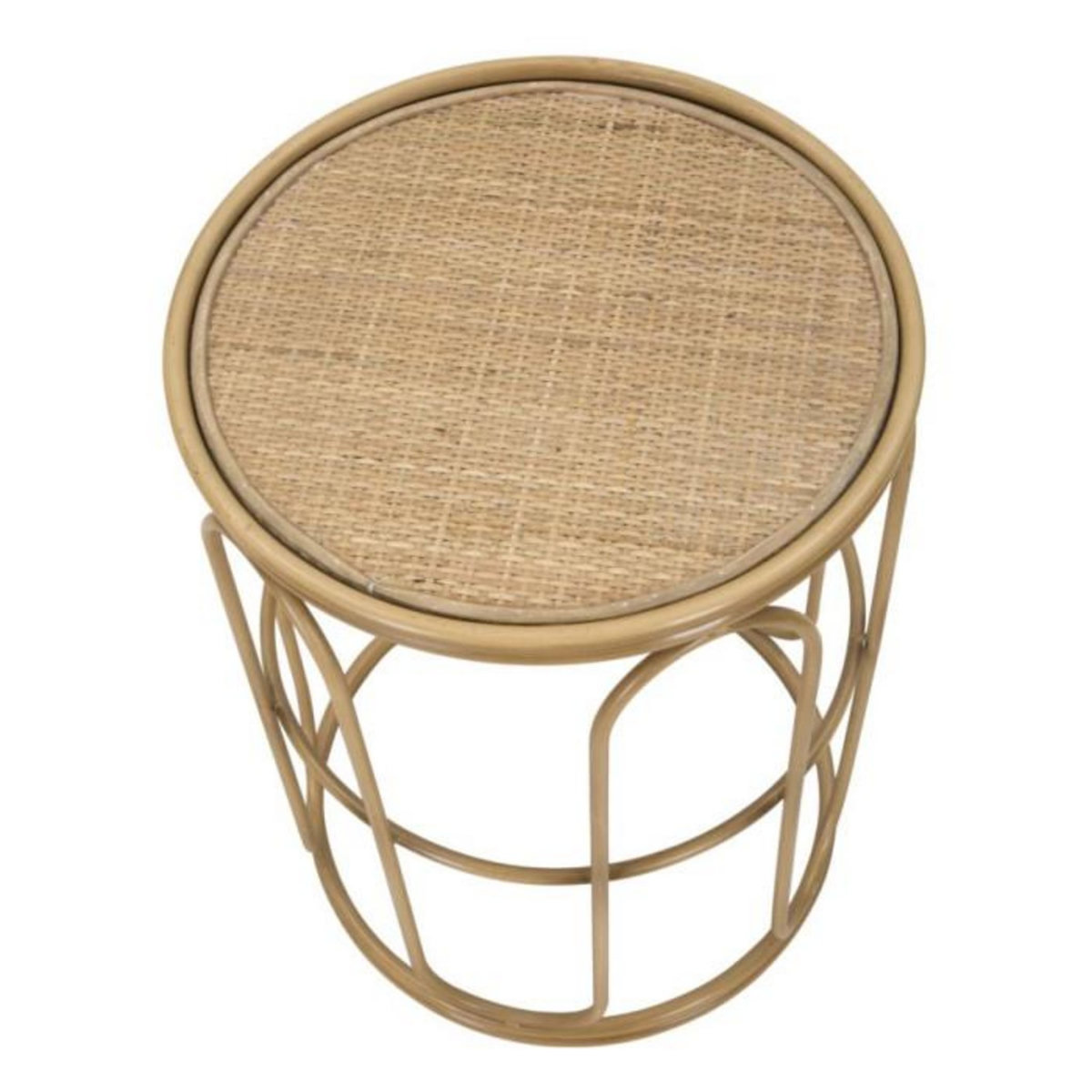 Paris Prix Table d'Appoint Design en Rotin  Samui  55cm Naturel