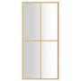 Voir la diapositive 3 : VIDAXL Paroi de douche avec verre ESG transparent dore 80x195 cm