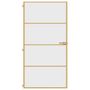Voir la diapositive 3 : VIDAXL Porte interieure mince dore verre trempe aluminium