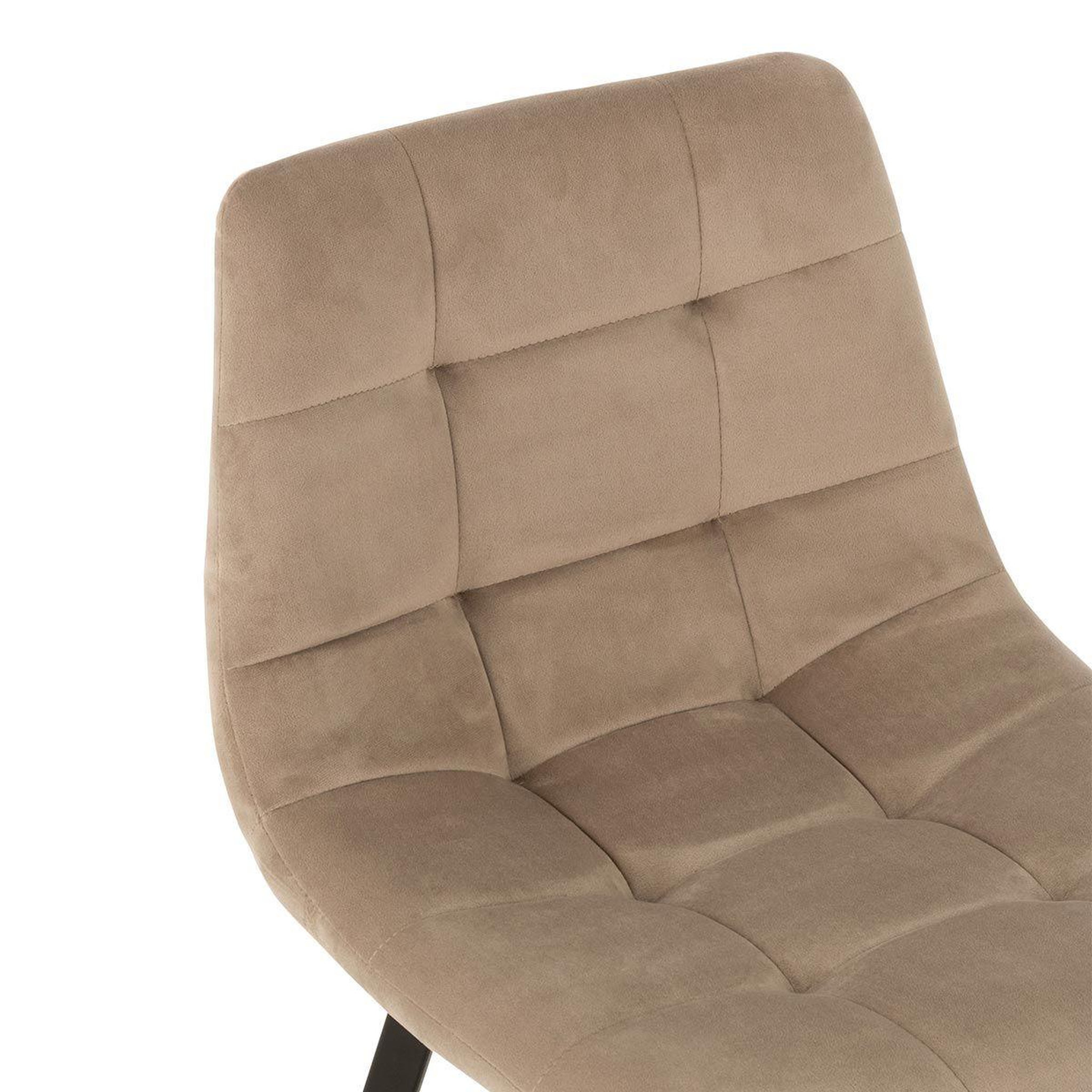 Voir la diapositive 5 : J-LINE Chaise de bar design  olivier  95cm beige