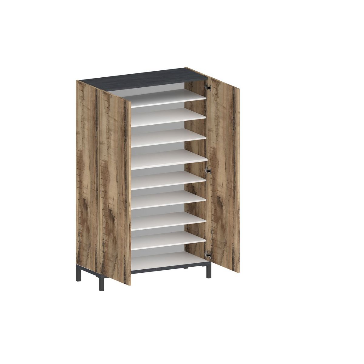 Meuble à chaussures 2 portes L90cm BARI