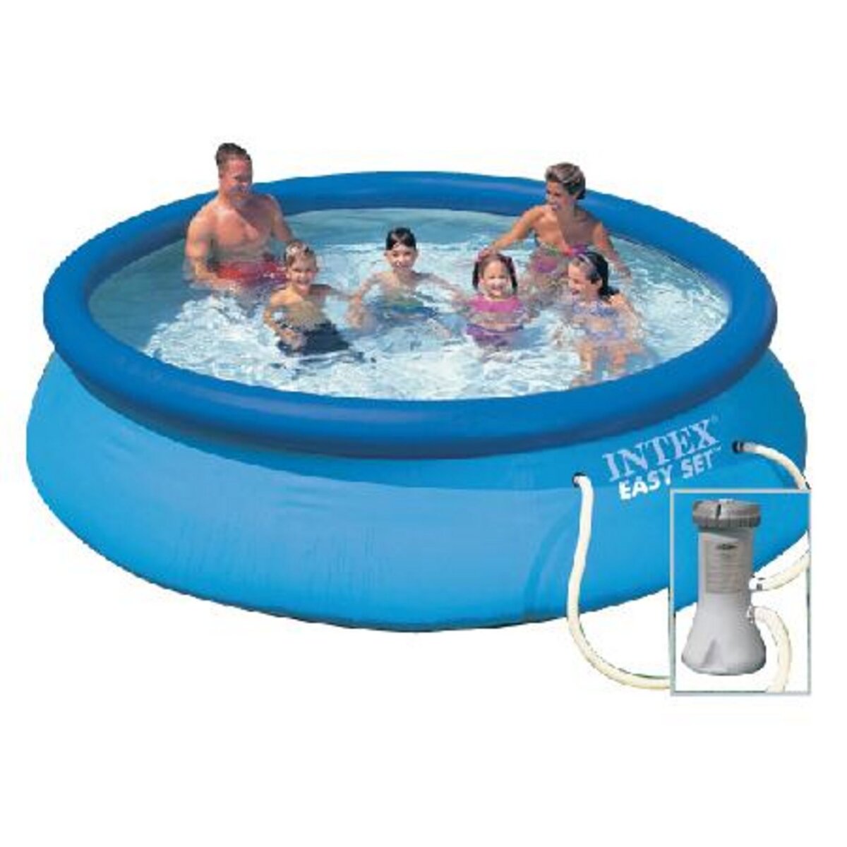 INTEX Piscine autoportée ronde - 3,66 m x 76cm - EASY SET